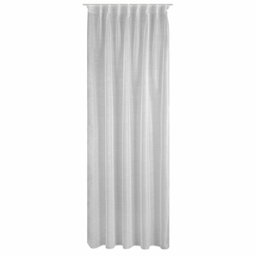 Hotová záclona s riasiacou páskou - Belissa biela, 1,4 x 3 m